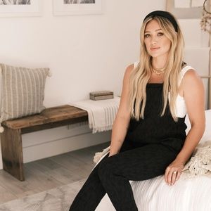 Smash + Tess Hilary Duff Romperalls in Midnight Black